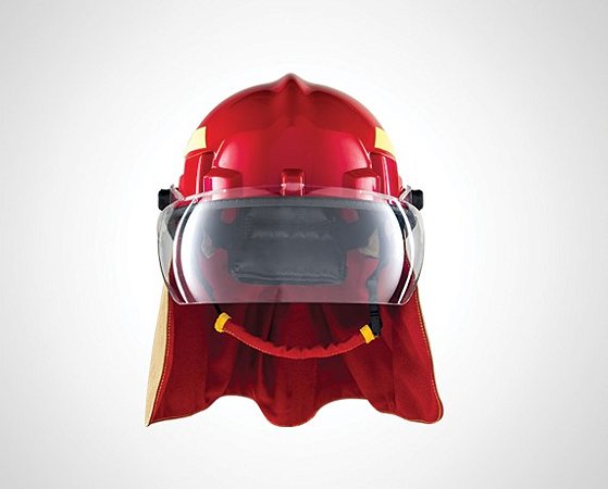 CAPACETE HÉRCULES BOMBEIRO VERMELHO HF09204NOR CA 35173