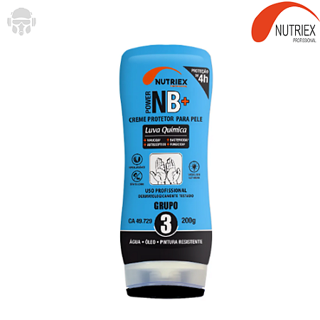 Creme Nutriex Luva Química NB 200G Anti-Bactericida Grupo 3 CA 49729 - Mecânica, Indústria e Pintura