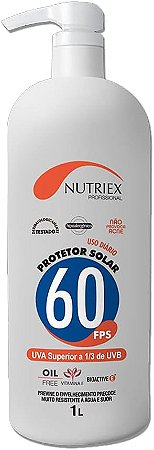 CREME NUTRIEX FPS60 PROTETOR SOLAR 1LT. PROFISSIONAL