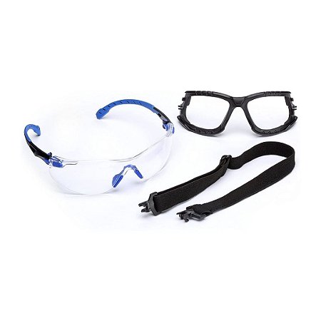 KIT 3M OCULOS SOLUS 1000 INCOLOR AR/AE SING CA39190 (C/ HASTE E ELASTICO) HB004561971