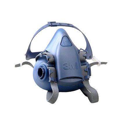 Máscara Respirador Semifacial 3M Série 7000 Silicone CA 12011 para Pintura e Indústria Química