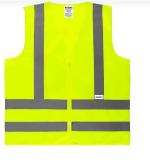 COLETE REFLETIVO AMARELO C/ ZIPER SEM BOLSO TAM G  REF HX506 HANDEX