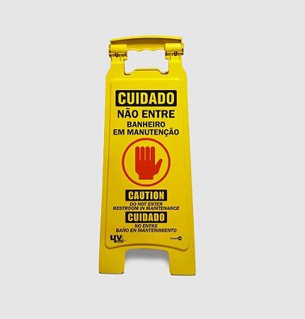 CAVALETE DOBRAVEL 27X65CM CD05 BANHEIRO EM MANUTENCAO