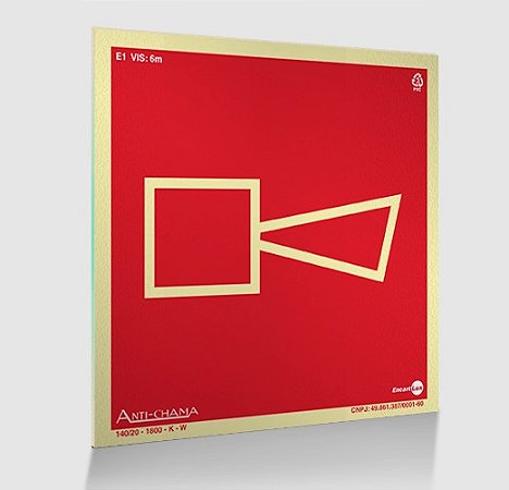 PLACA PVC EXP 2,00MM 15X15CM PAF250 E1 ALARME SONORO