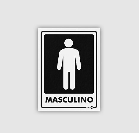 PLACA PS 0,80MM 15X20CM PS66 MASCULINO