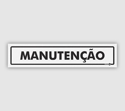 PLACA PS 0,80MM 30X6,5CM PS190 MANUTENCAO