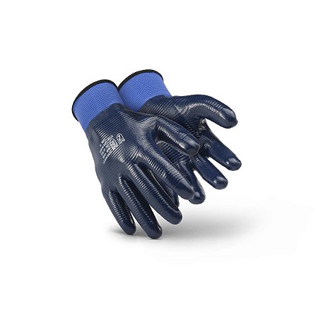 LUVA SUPER SAFETY 1002 LIGHT BANHO NITRÍLICO AZUL CA49434