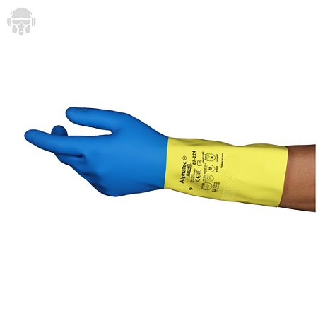 Luva de Limpeza Pesada Ansell Chemi-Pro Super Resistente CA 12872