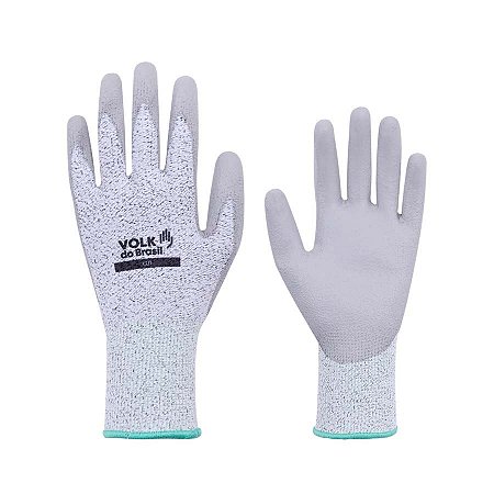 LUVA CUT VOLK ANTICORTE PU CINZA CA37266
