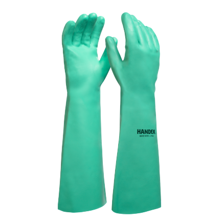 LUVA HAND NITRIL NITRILICA LONGA HANDEX TAM 10 CA48702