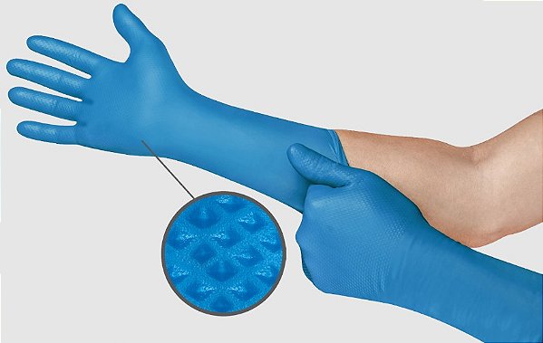 LUVA ANSELL MICROFLEX 93-283 T10 CA 45460 (CX C/25 PARES)