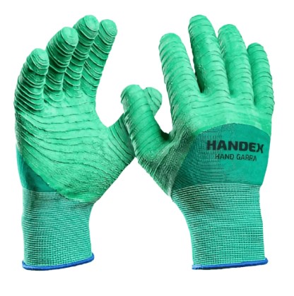 LUVA HANDEX HAND GARRA VERDE NITRILON TAM09 CA41627