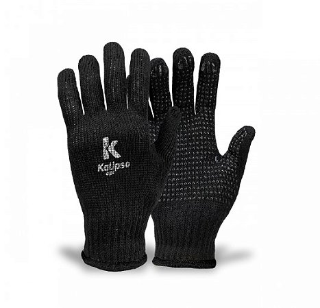 LUVA KALIPSO TATEX PRETA PIGMENTADA TAM 9 CA 34491