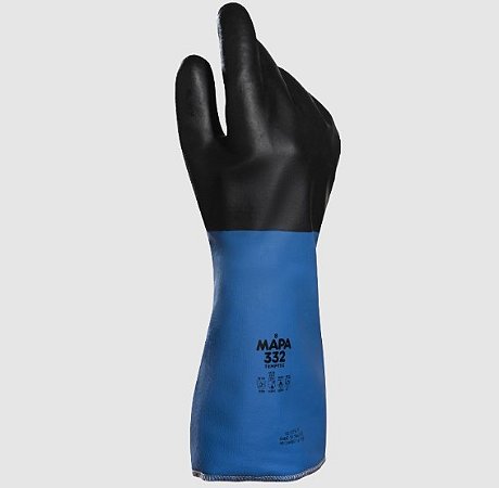 LUVA MAPA TEMPTEC 332 NEOPRENE PRETO 35CM 09 CA11206
