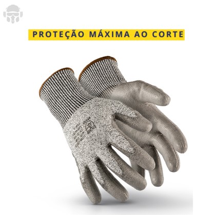Luva Anticorte Profissional Super Safety SS1008 Nível 5 CA 32036