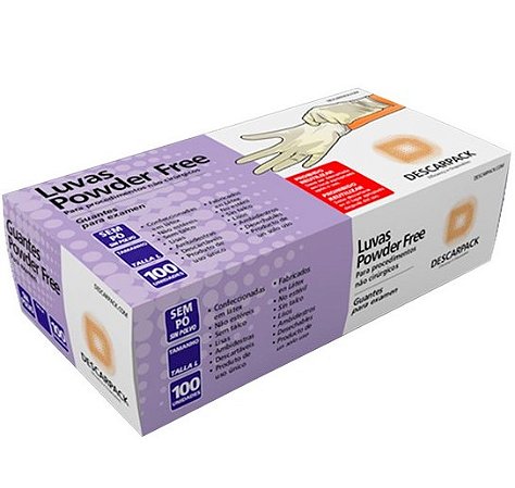 LUVA DESCARPACK LATEX POWER FREE TAM.P CA30265/44050