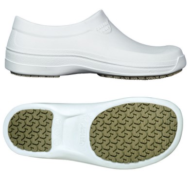 SAPATO CALFOR GRIP BRANCO SEM FORRO PALMILHA PERSO CA45991