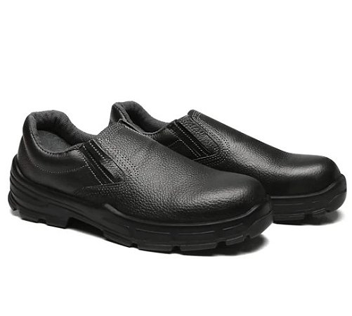 SAPATO FUJIWARA COURO PRETO ELASTICO BI B/PVC CA44713