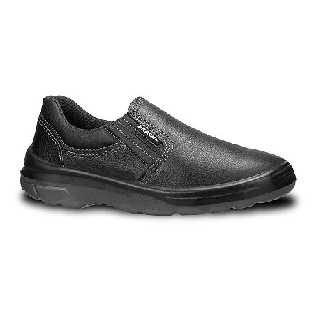 SAPATO BRACOL VAQUETA ELASTICO BI PRETO S/BICO CA25686