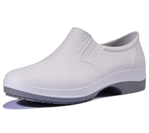 SAPATO CARTOM COB 101 POLIURETANO BRANCO COM SOLADO CINZA CA 441773