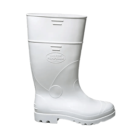 BOTA PVC CALFOR CLBP2 505 CANO LONGO 33CM BRANCA N40 CA44697