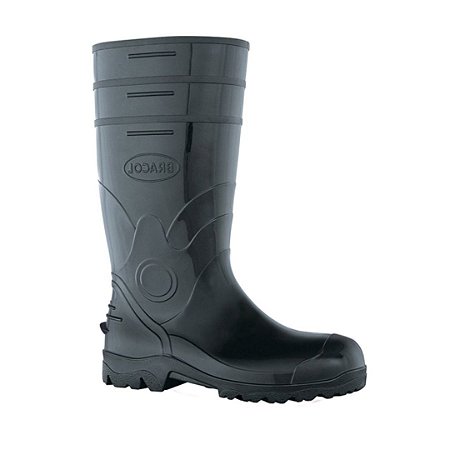 BOTA BRACOL PRETA CANO LONGO PALMILHA DE AÇO CA 35225
