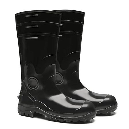 BOTA BRACOL PVC CANO LONGO COM FORRO BICO ACO CA 35223