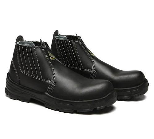 BOTINA BRACOL 4018BEFM1600EL PRETA C/ ELASTICO BICO COMPOSITE CA38530