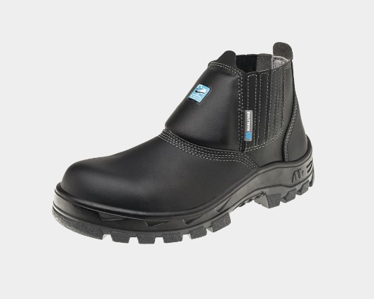 BOTINA MARLUVAS 70B19-C-PAP ELASTICO MICROFIBRA PRETO BICO COMPOSITE  CA34549