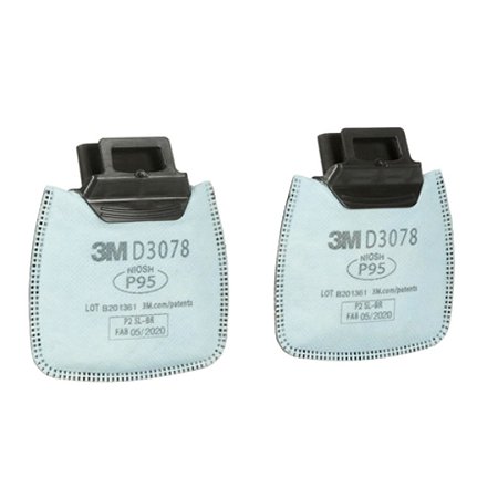 FILTRO 3M PARTICULADOS P2 SECURECLICK D3078 CARVÃO ATIVADO  (PAR)