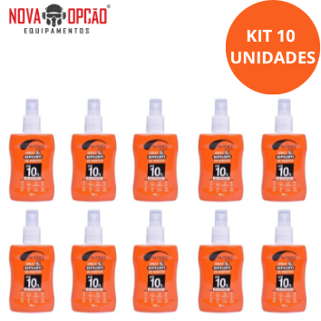 REPELENTE NUTRIEX PROFISSIONAL SPRAY 100ML 10 HORAS KIT C/10 UNIDADES