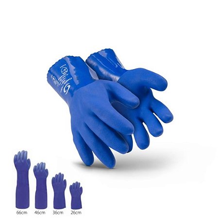 LUVA SUPER SAFETY PVC PUNHO 36CM T10 CA36581