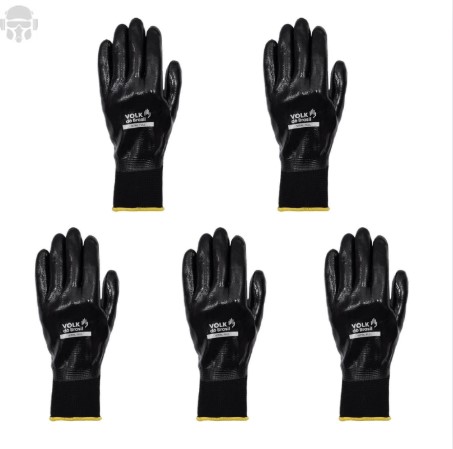KIT 5 PARES DE LUVA VOLK NITRIL FULL  CA25280