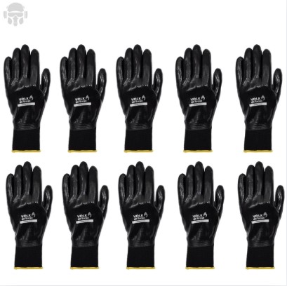 KIT 10 PARES DE LUVA VOLK NITRIL FULL CA25280