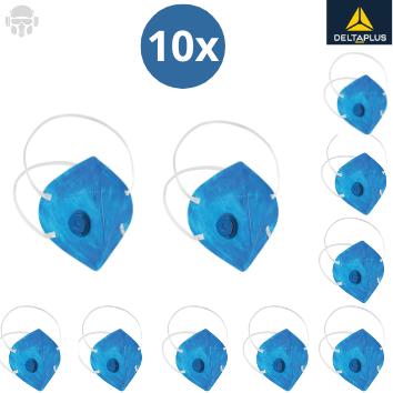 KIT RESPIRADOR DELTAPLUS PFF2 C/VALVULA PRO SAFETY CA 38503