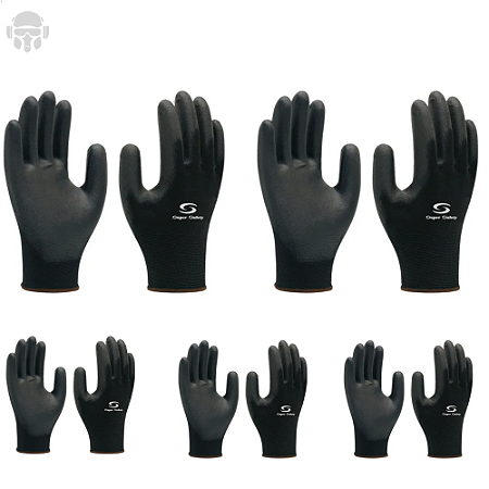 KIT LUVA PRETA PU 1003 SS CA32034 TAM 8