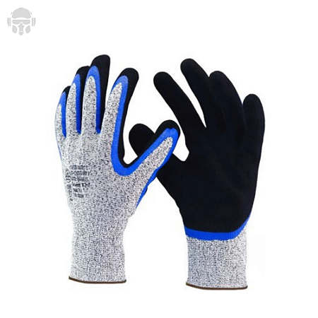 Luva Super Safety 1007N-R Anticorte e Química P/ Óleo e Lâminas CA 32039