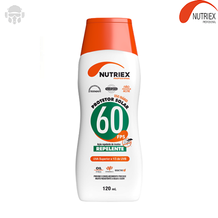 Protetor Solar Nutriex FPS 60 Com Repelente Profissional120ml