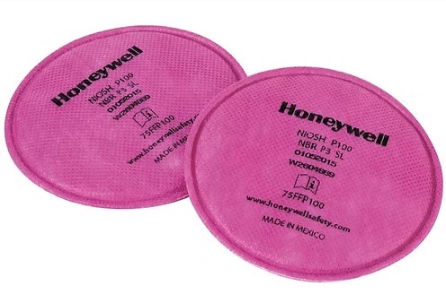 Filtro Honeywell 75FFP100 P3 Baixo Perfil para Partículas Par de Filtros para Respiradores (PAR)