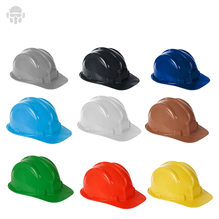 Capacete de Segurança Plastcor Classe B com Suspensão Simples CA 31469 EPI Resistente