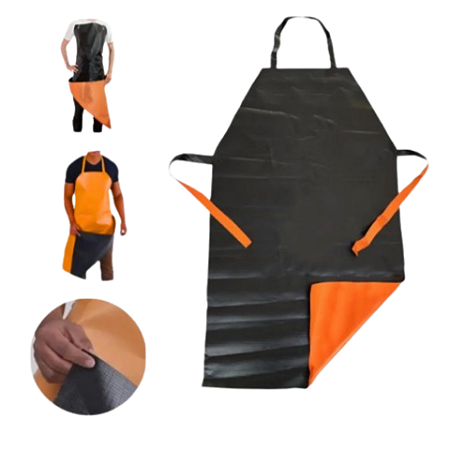 Avental Plastcor KP1000 Laranja/Preto 1,20x0,70m CA 21208