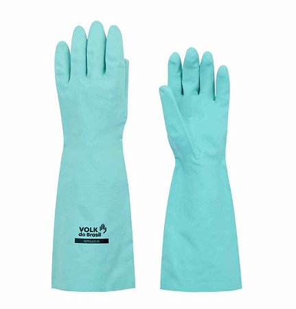 Luva Volk Nitrílica 45cm para Proteção Química CA 44466