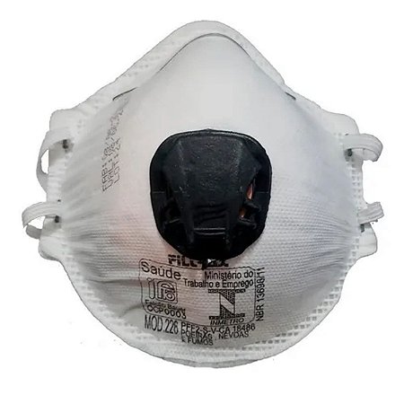 Respirador Filtrax PFF2 Concha Com Válvula CA 18486