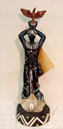 ORIXÁ OSSAIN - RESINA TAM M 29CM