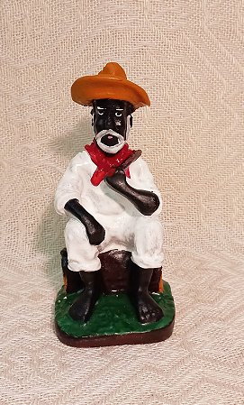 PRETO VELHO - MOD 3 - RESINA - 10 CM