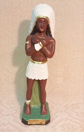 CABOCLO PENA BRANCA - GESSO - 21CM