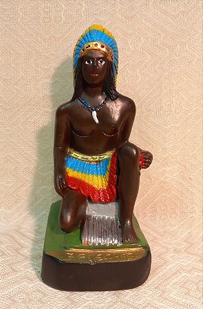 CABOCLO 7 FLECHAS - GESSO - 18CM