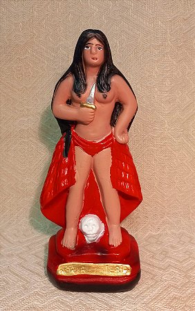 POMBA GIRA -MARIA QUITÉRIA DAS ALMAS - GESSO - 21CM