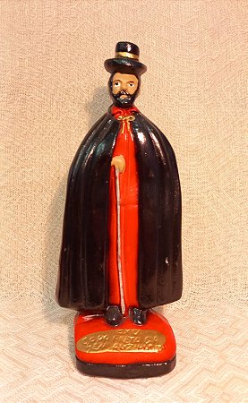 EXU CAPA PRETA DA ENCRUZILHADA - GESSO - 23 CM