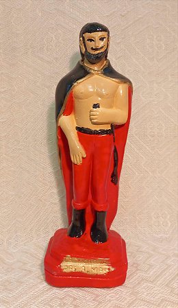 EXU TRANCA RUAS DA ALMA - GESSO - 22 CM